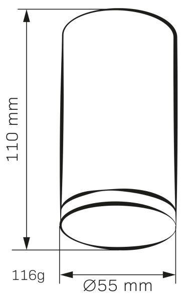 Luce Spot da bagno TURYN 1xGU10/10W/230V IP44 bianco