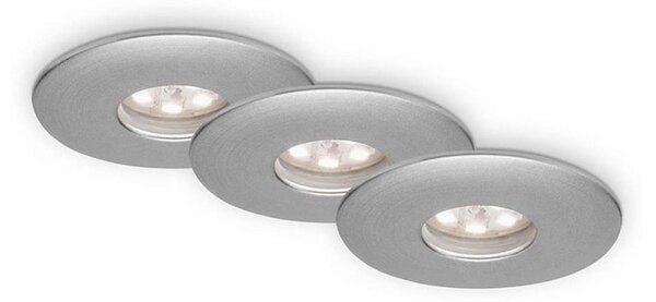 Briloner 7240-039 -SET 3x Lampada LED da incasso per bagni LED/1,8W/230V IP44
