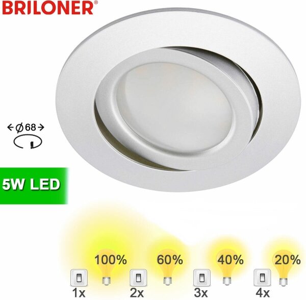 Briloner 8309-019 - Lampada LED dimmerabile da bagno LED/5W/230V IP23
