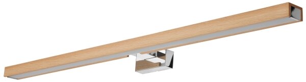 Brilagi-Illuminazione a LED per specchi da bagno WOODY MIRROR LED/15W/230V IP44 quercia/cromo