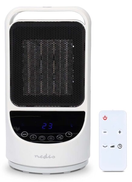 Nedis HTFA22WTW - Ventilatore con elemento riscaldante 1000/1500W/230V Wi-Fi Tuya + +TC