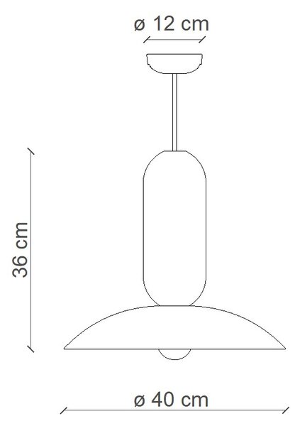 DECO' PAU C2635, Lampada a Soffitto Sospensione in Ceramica, Ferroluce