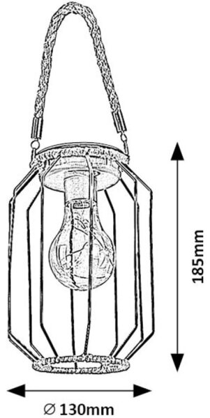 Rabalux 77046 - Lampada solare LED SLUIS LED/0,2W/1,2V IP44
