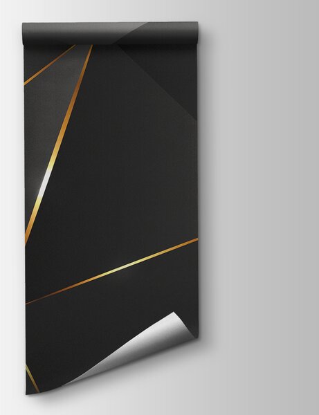 Carta da parati Forme astratte con linee scintillanti, Carta da parati 3d, Carta da parati popolare, u73616 - Tapeko.it