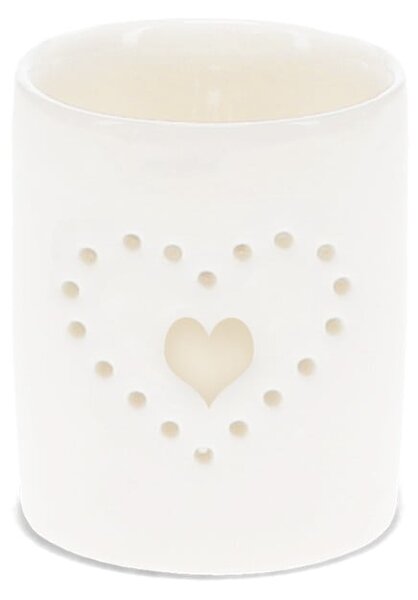 Portacandele in ceramica per tea light Heart - Rex London