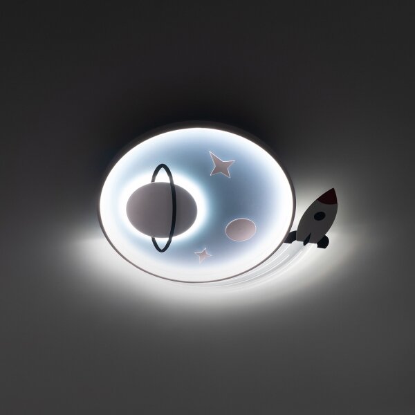 Brilagi -LED Plafoniera per bambini STARSHIP LED/64W/230V 3000/4500K blu