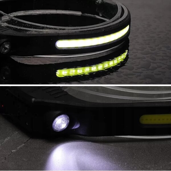 Lampada frontale ricaricabile dimmerabile LED 2xLED/5V IP44 350 lm 1200 mAh