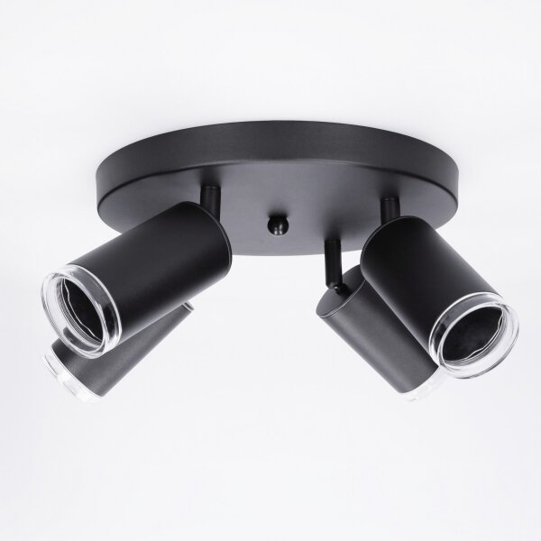 Brilagi - Luce Spot da bagno SELE AQUA 4xGU10/30W/230V IP44 nero