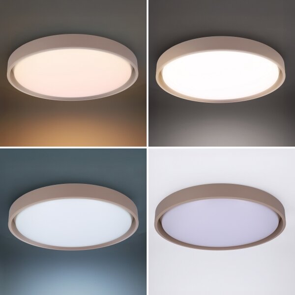 Brilagi - Lampada LED dimmerabile MATTEO LED/60W/230V 3000-6500K diam. 51,5 cm taupe+telecomando