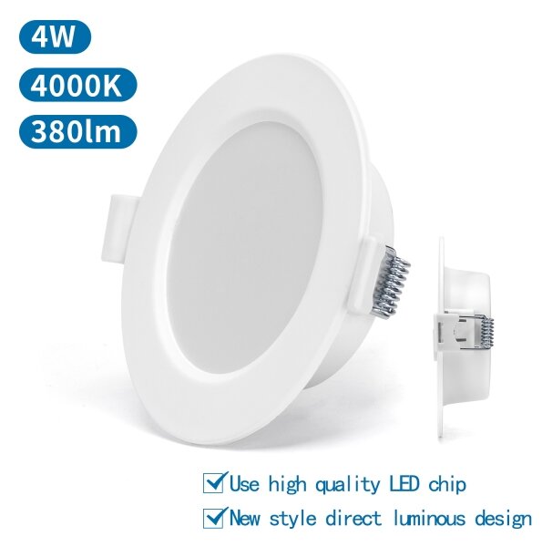 Aigostar - Lampada LED da incasso LED/4W/230V 4000K diametro 9,8 cm bianco