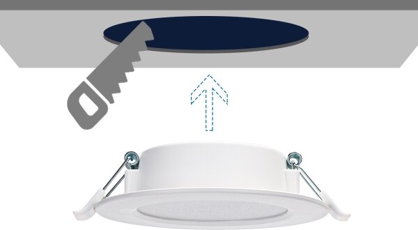 Aigostar - Lampada LED da incasso LED/4W/230V 4000K diametro 9,8 cm bianco