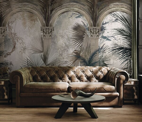 Carta da parati Archi classici nella giungla, Carta da parati Natura, Carta da parati Foglie di Palma, u73798 : Uwalls.it