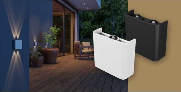 Applique a LED da esterno LUNARIX LED/2W/230V 3000-6000K CRI 90 IP54 bianco