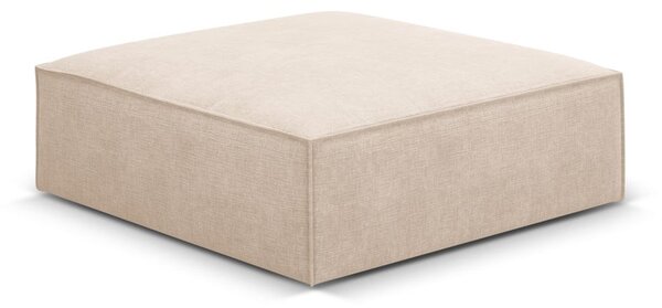 Poggiapiedi beige con rivestimento in ciniglia Vanda – Mazzini Sofas