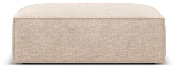 Poggiapiedi beige con rivestimento in ciniglia Vanda – Mazzini Sofas