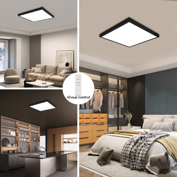 Brilagi-LED Lampada da bagno dimmerabile FRAME SMART LED/50W/230V IP44 nero+telecomando