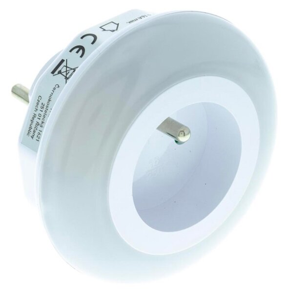 Retlux - Luce di orientamento a LED con sensore crepuscolare e presa LED/0,6W/230V