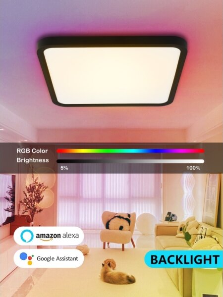 Immax NEO 07167-B40-LED RGBCCT Lampada dimmerabile 50W/230V Wi-Fi Tuya black+TC