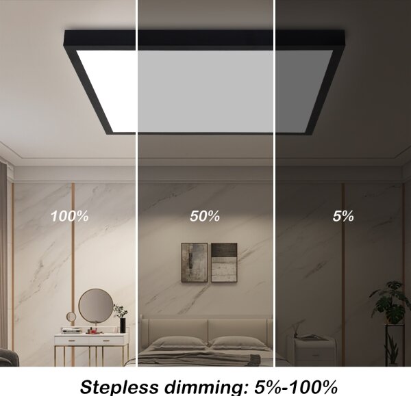 Brilagi-LED Lampada da bagno dimmerabile FRAME SMART LED/50W/230V IP44 nero+telecomando