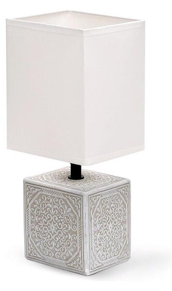 Aigostar - Lampada da tavolo 1xE14/40W/230V grigio/bianco
