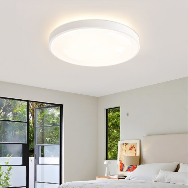 Brilagi - Lampada LED dimmerabile GLASS POOL DOUBLE LED/60W/230V 50 cm bianca + telecomando