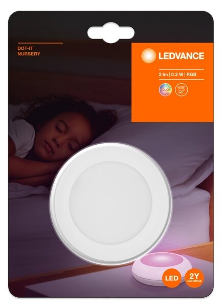 Ledvance - LED RGB Luce di orientamento a sfioramento DOT-IT LED/0,2W/3xAAA