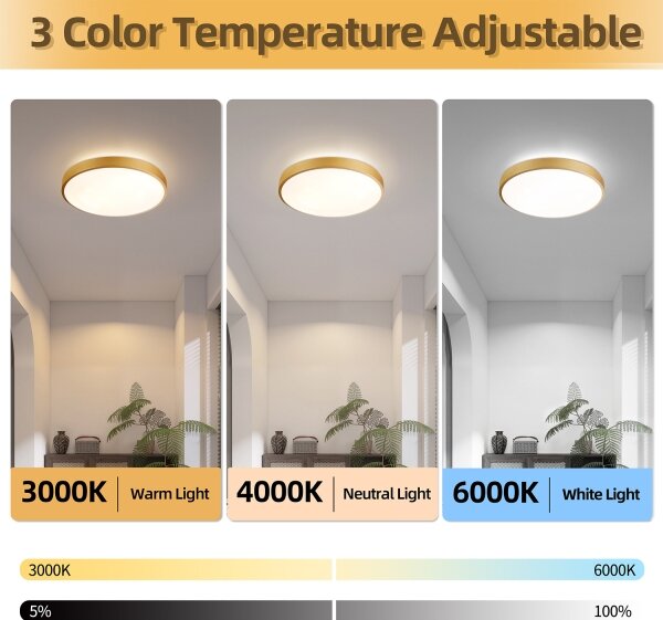 Brilagi - Lampada LED dimmerabile GLASS POOL DOUBLE LED/48W/230V 40 cm dorata + telecomando