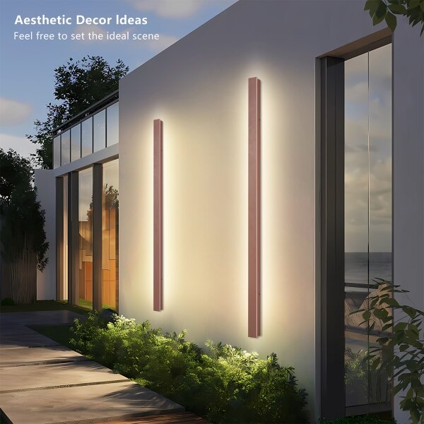 Brilagi-LED Applique lineare LED da esterno/32W/230V 3000K IP65 140 cm marrone CRI 90
