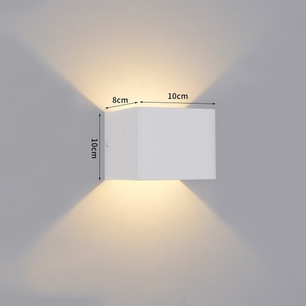 Brilagi - Applique da esterno LED DONNANI LED/5W/230V 10 cm bianca IP44