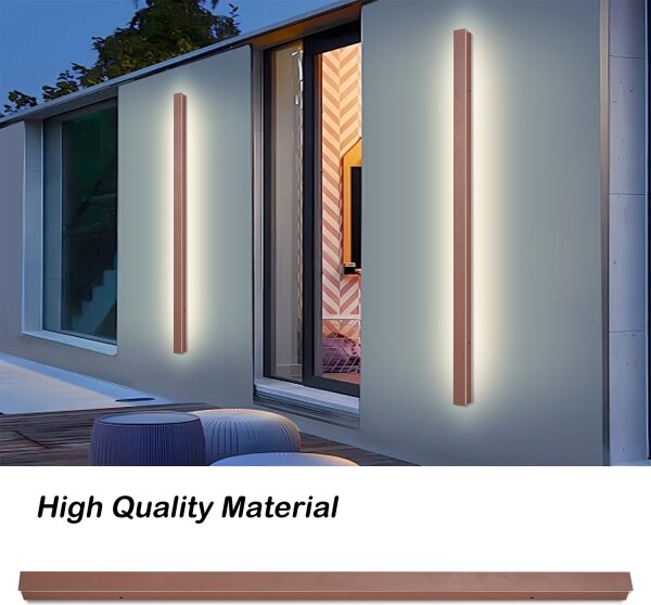 Brilagi-LED Applique lineare LED da esterno/32W/230V 3000K IP65 140 cm marrone CRI 90