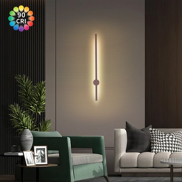 Brilagi - Applique da esterno AURA LED/12W/230V 3000K IP54 65 cm marrone CRI 90