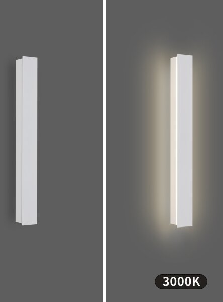 Brilagi - Lampada da parete LED per esterni LINEAR LED/12W/230V 3000K IP65 50 cm bianca CRI 90