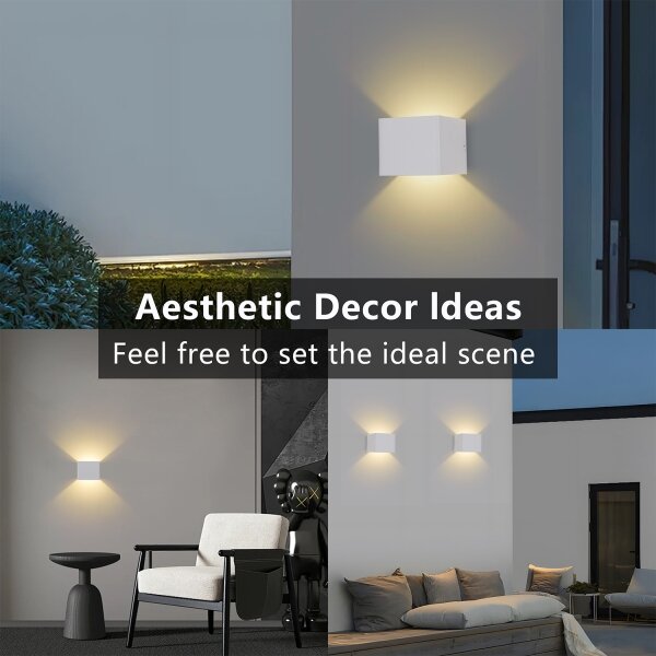 Brilagi - Applique da esterno LED DONNANI LED/5W/230V 10 cm bianca IP44