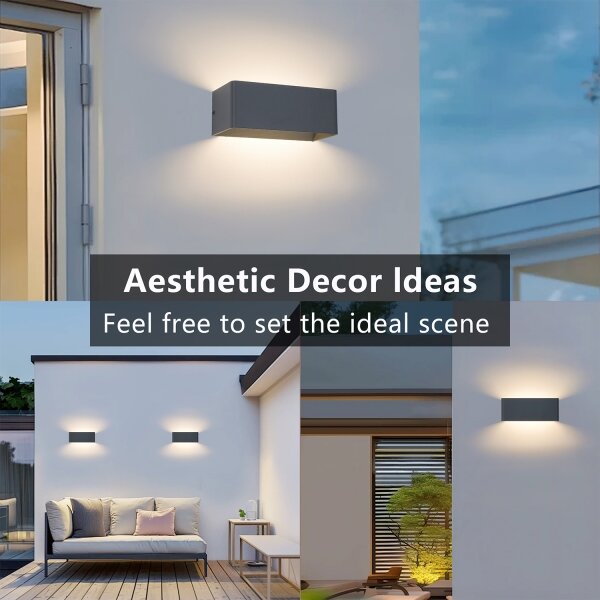Brilagi - Applique da esterno LED DONNANI LED/7W/230V 20 cm antracite IP44