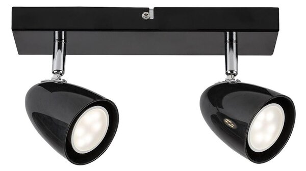 Rabalux 73017 - Faretto PERICO 2xGU10/5W/230V nero