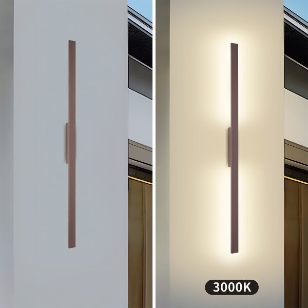 Brilagi - Applique LED da esterno LUNA LED/24W/230V 3000K IP65 100 cm marrone CRI 90