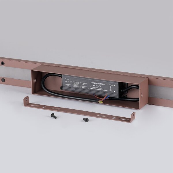 Brilagi - Applique LED da esterno LUNA LED/30W/230V 3000K IP65 150 cm marrone CRI 90
