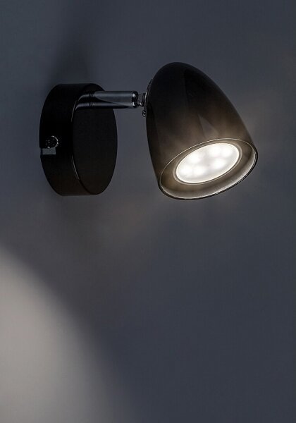 Rabalux 73015 - Faretto da parete PERICO 1xGU10/5W/230V nero