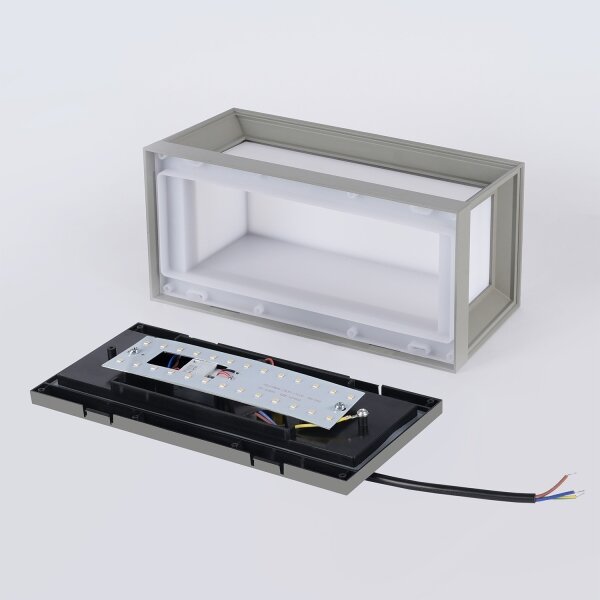 Brilagi - Applique da esterno LED con sensore PARKER LED/12W/230V grigio IP44