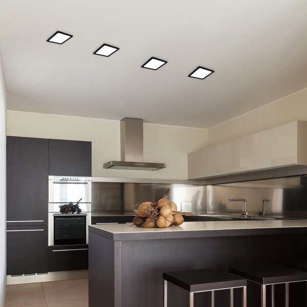 Rabalux 71229 - Lampada LED da incasso SHAUN LED/6W/230V 12x12 cm nero