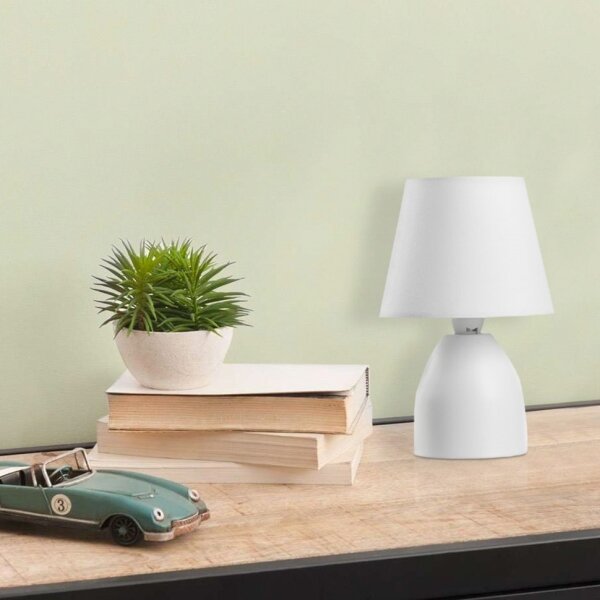 ONLI - Lampada da tavolo NANO 1xE14/6W/230V bianco 19 cm
