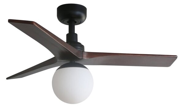 FARO 34278-11L - Ventilatore da soffitto KLIM S 1xE27/15W/230V noce/nero + +TC