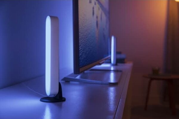 Philips - Set 2x lampada da tavolo dimmerabile LED RGB Hue AMBIANCE 6W 230V bian