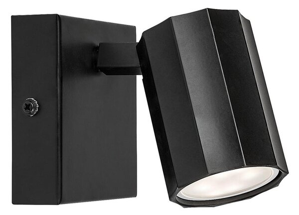 Rabalux 73023 - Faretto da parete ROGELIO 1xGU10/5W/230V nero