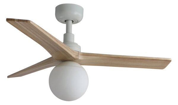 FARO 34281-11L - Ventilatore da soffitto KLIM S 1xE27/15W/230V pino/bianco + +TC