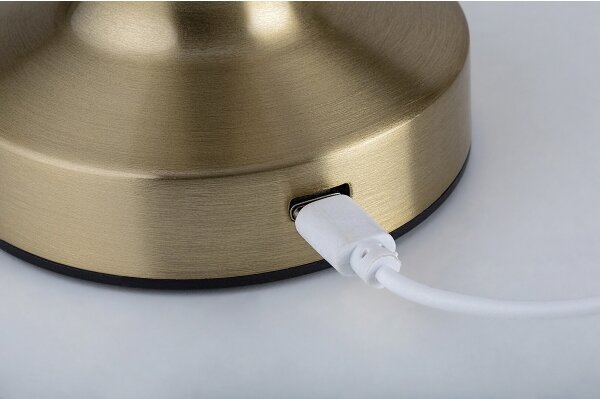 Rabalux 74207-LED Lampada da tavolo ricaricabile SENAN LED 2,7W/5V 1200mAh oro
