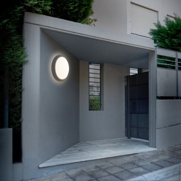 Solight WO745-G- Applique a LED da esterno LED/13W/230V 4000K IP54 grigio arrotondato
