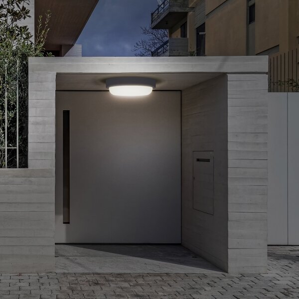 Solight WO745-G- Applique a LED da esterno LED/13W/230V 4000K IP54 grigio arrotondato