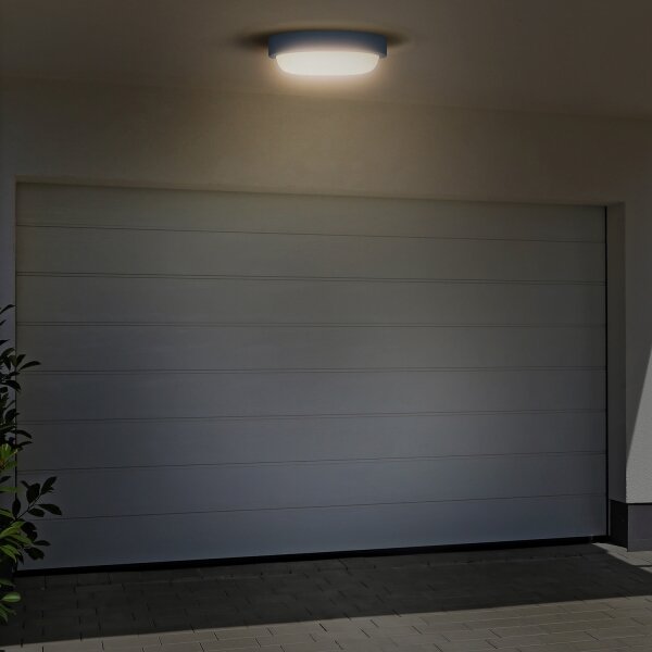 Solight WO745-G- Applique a LED da esterno LED/13W/230V 4000K IP54 grigio arrotondato