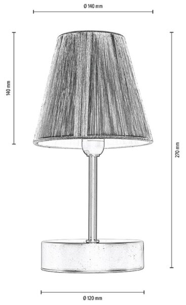 Spot-Light 7771960 - Lampada da tavolo MILA 1xE14/25W/230V Betulla